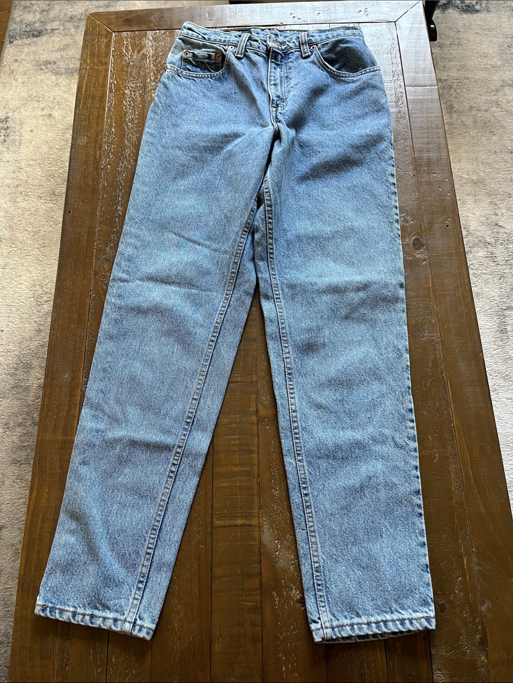 Vintage 550 Levi's Light Blue High-Rise Straight Leg Jeans